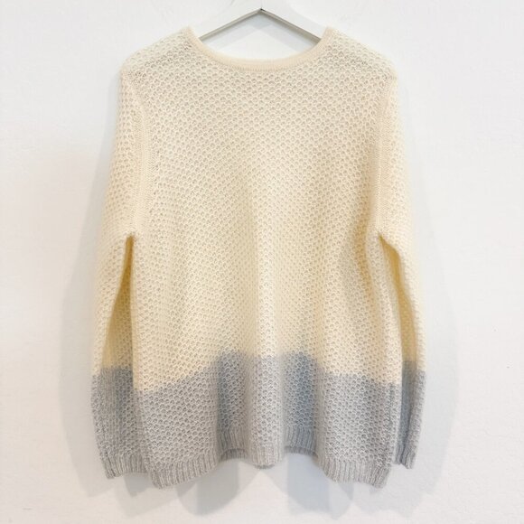 Boden Mohair Blend Open Knit Colorblock Pullover Sweater Winter Preppy Casual 16 - Picture 1 of 6